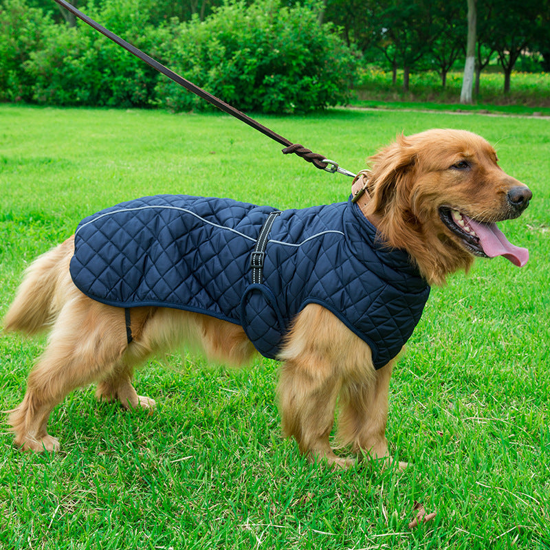 Keep Your Pets Warm and Stylish with Our Adjustable Warm Pet Cotton Jacket